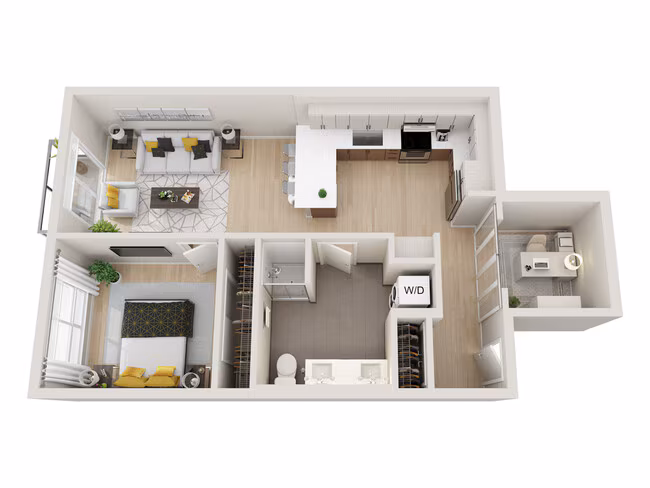 1x1 A2 floor plan